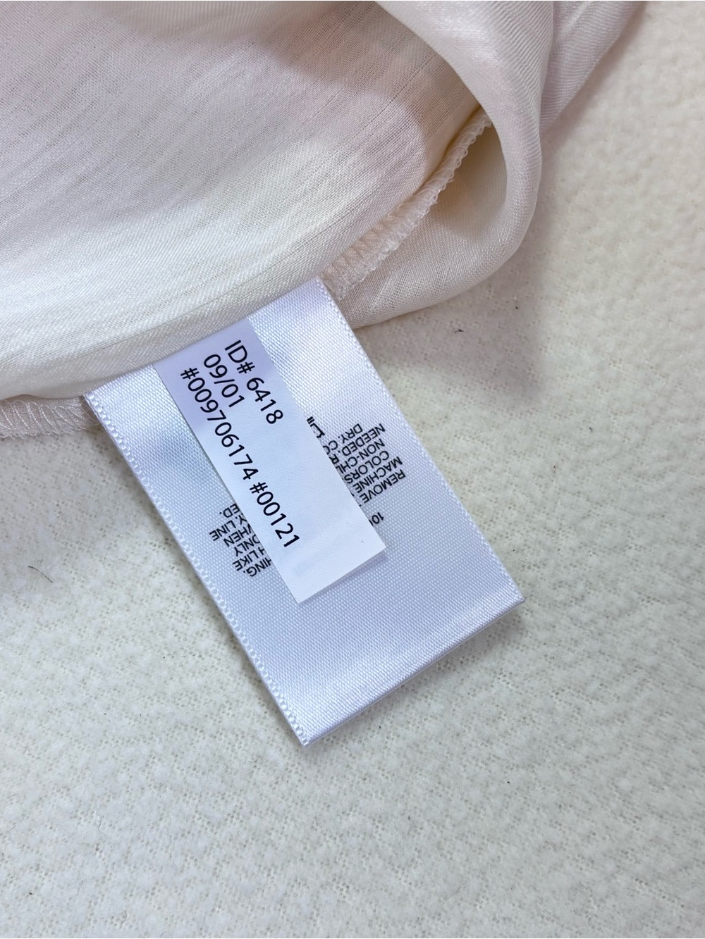 NWT Vintage Express Compagnie Internationale Ivory Tie Waist Romantic Blouse L - Picture 7 of 16